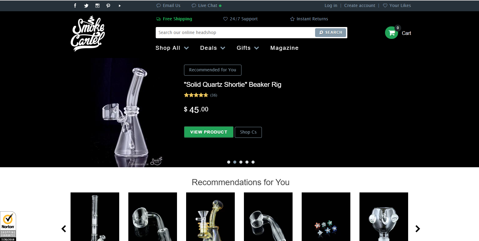 Top 5 Best Online Head Shops For 2018