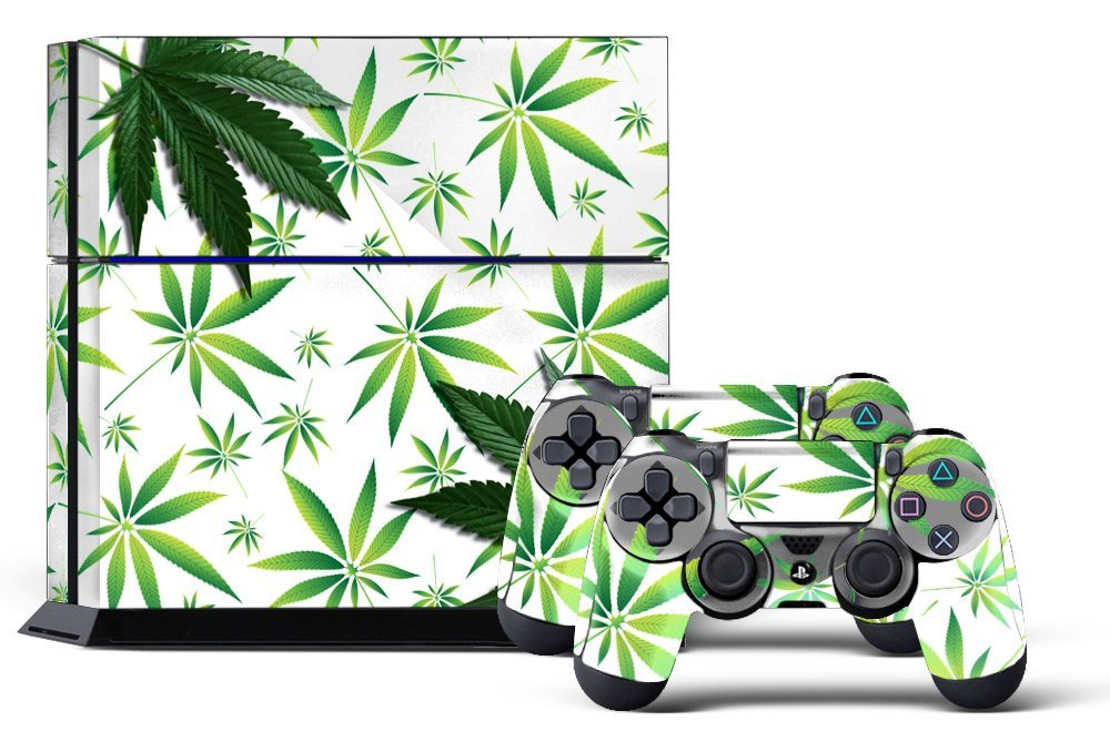 PS4 Marijuana Skin In White