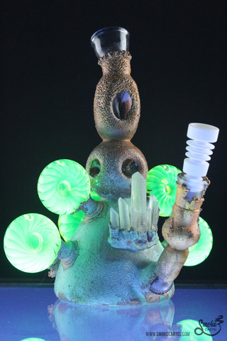 Electroformed UV Activated Glass Rig with Embedded Crystals