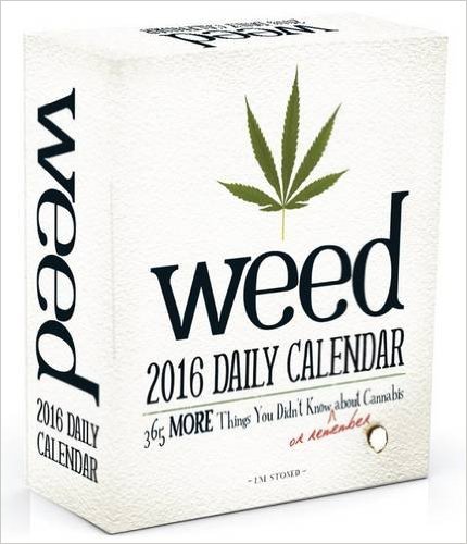 2016 Daily Weed Calendar
