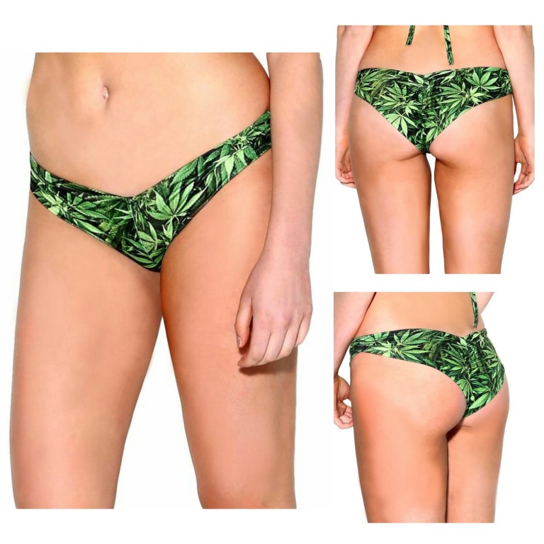 Marijuana Leaf Booty Shorts