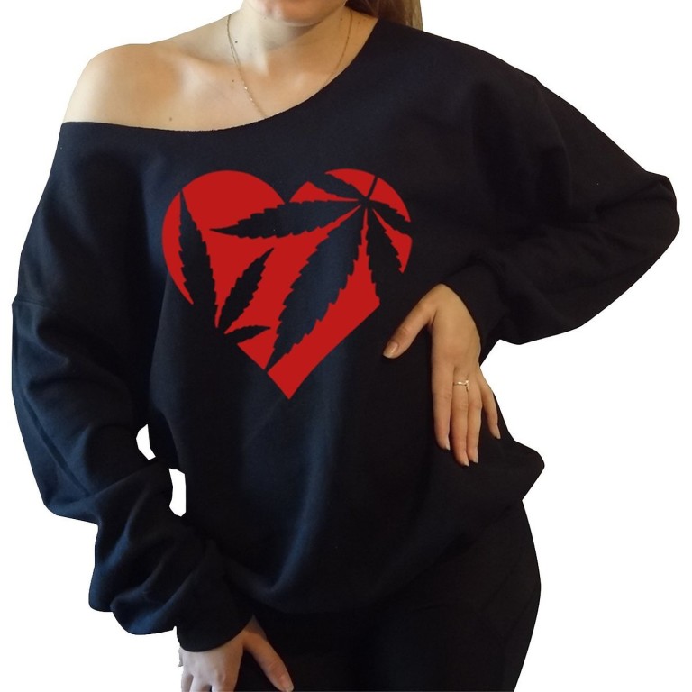Marijuana Heart Sweatshirt