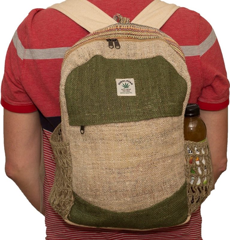HomoJomo Pure Hemp Backpack With Laptop Sleeve
