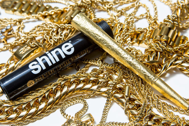 Shine 24K Gold King Cone Pre-Rolled Paper