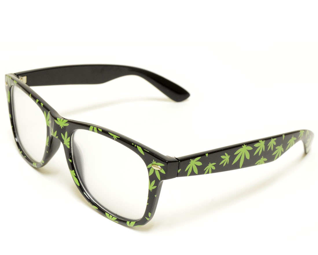pot leaf diffraction glasses