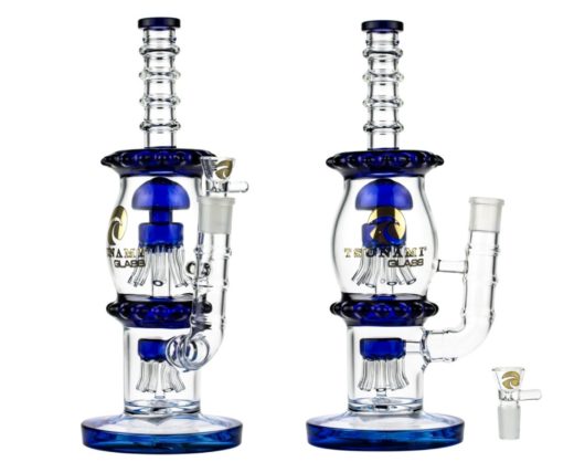 Tsunami glass jellyfish bong